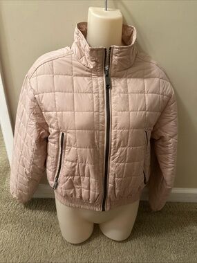 Light Pink Quilted Puffer Jacket Sam Edelman xs womens